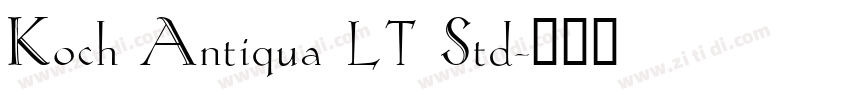 Koch Antiqua LT Std字体转换